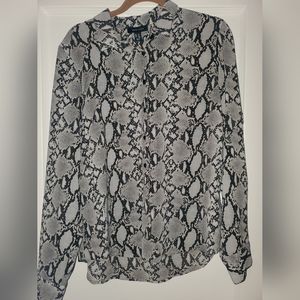 Snake print blouse
